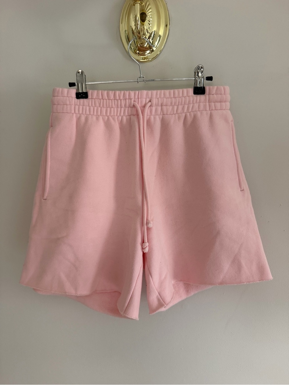 TNA Aritzia CozyAF Fleece Pink Lounge Shorts